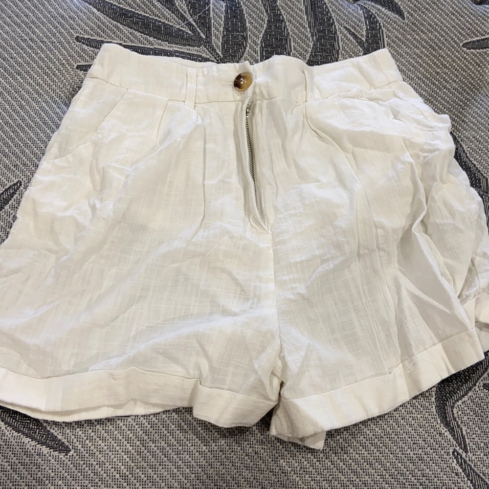 White set of shorts and top